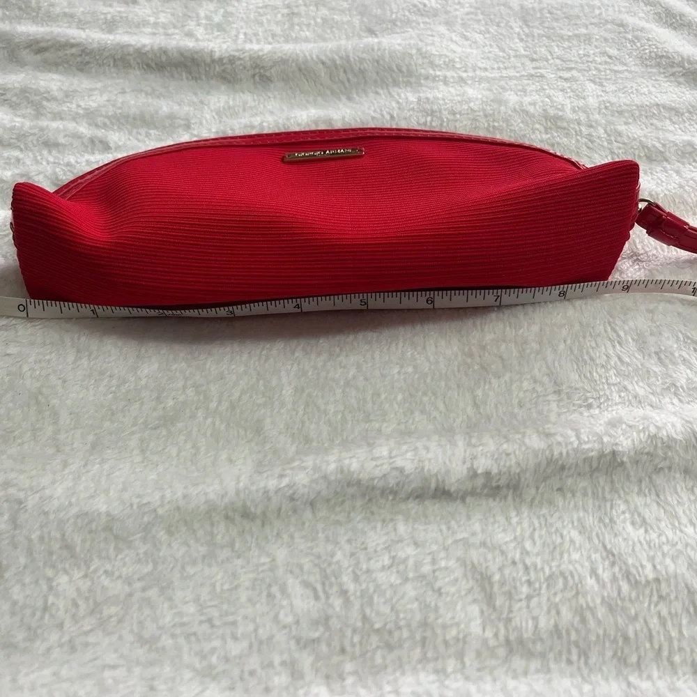 Red Giorgio Armani Women's Classic Cosmetic Case